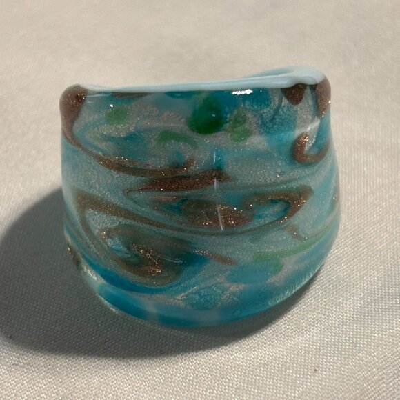 Murano Glass Ring - Size 7 - Picture 1 of 4